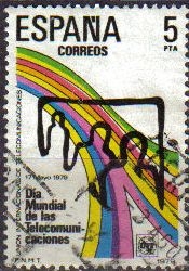 z vendido ESPAÑA 1979 2522 Sello Dia Mundial de la Telecomunicaciones Telecomunicacion Universal usado Espana Spain Espagne Spagna Spanje Spanien 